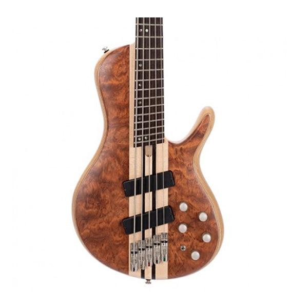 Cort A5 Beyond 5 String Electric Bass Guitar - Open Pore Bubinga Natural (A 5)