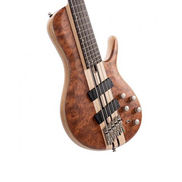 Cort A5 Beyond 5 String Electric Bass Guitar - Open Pore Bubinga Natural (A 5)