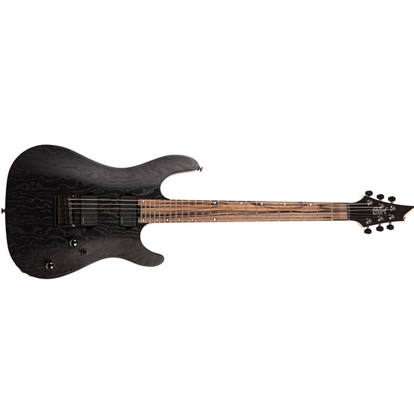 Cort KX500 Etched Mahogany Body Macassar Ebony Electric Guitar With Bag - Etched Black (KX 500)