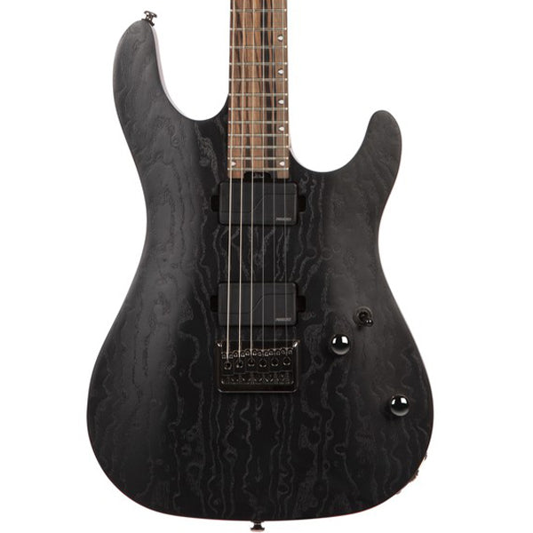 Cort KX500 Etched Mahogany Body Macassar Ebony Electric Guitar With Bag - Etched Black (KX 500)