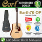 Cort Earth70 Dreadnought Solid Top Acoustic Guitar with Bag - Open Pore (Earth 70)