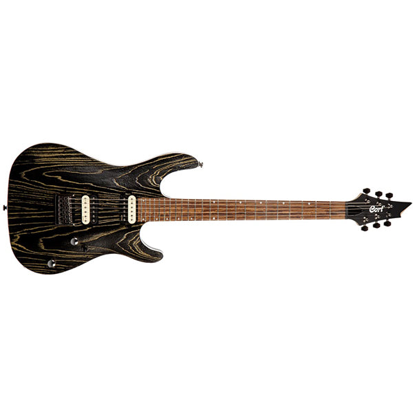 Cort KX300 Etched Mahogany Body Pau Ferro Electric Guitar With Bag - Etched Black Gold (KX 300)