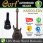 Cort KX500 Etched Mahogany Body Macassar Ebony Electric Guitar With Bag - Etched Deep Violet (KX 500)
