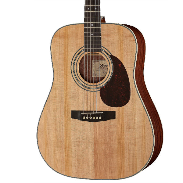 Cort Earth70 Dreadnought Solid Top Acoustic Guitar with Bag - Open Pore (Earth 70)