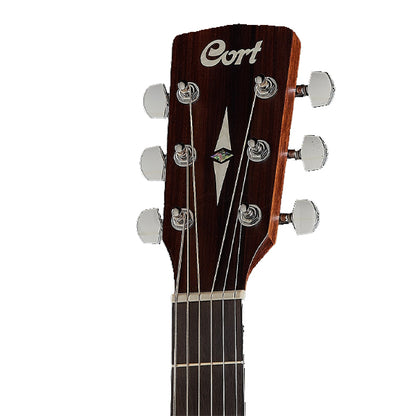 Cort Earth70 Dreadnought Solid Top Acoustic Guitar with Bag - Open Pore (Earth 70)
