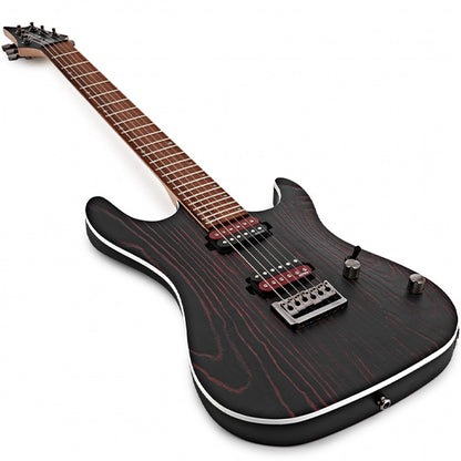 Cort KX300 Etched Mahogany Body Pau Ferro Electric Guitar With Bag - Etched Black Red (KX 300)