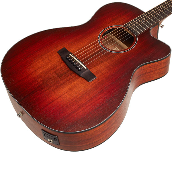 Cort Core-GA Blackwood Grand Auditorium Acoustic Electric Guitar with Bag - Open Pore Light Burst (Core GA)