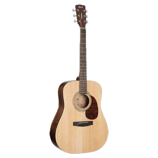 Cort Earth60 Dreadnought Solid Top Acoustic Guitar with Bag - Open Pore (Earth 60)
