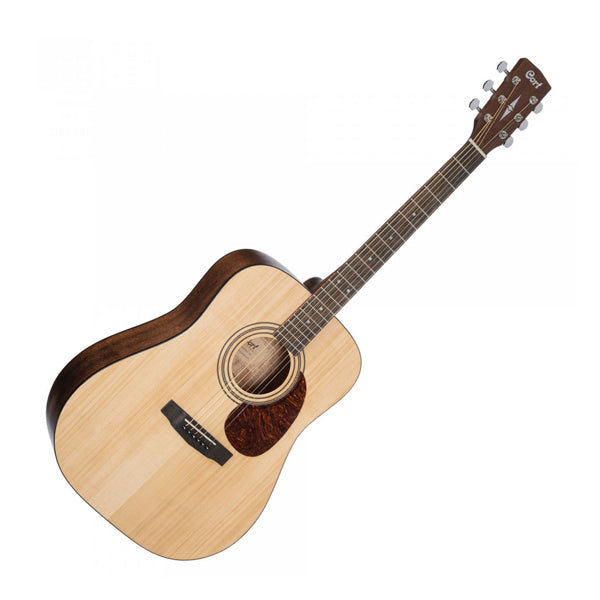 Cort Earth60 Dreadnought Solid Top Acoustic Guitar with Bag - Open Pore (Earth 60)