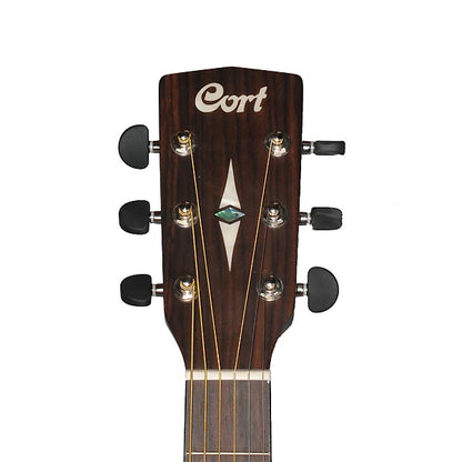 Cort Earth60 Dreadnought Solid Top Acoustic Guitar with Bag - Open Pore (Earth 60)