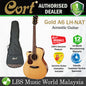 Cort Gold-A6 LH Left Handed Auditorium Full Solid Acoustic Guitar with Bag - Natural Glossy (Gold A6)