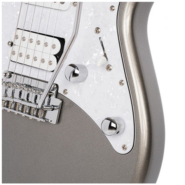 Cort G250 Electric Guitar HSS With Tremolo and Bag - Silver Metallic