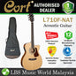 Cort L710F OM Solid Top Acoustic Electric Guitar with Bag - Natural Satin