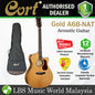 Cort Gold-A6 Bocote Auditorium Full Solid Acoustic Electric Guitar with Bag - Natural Glossy (Gold A6)