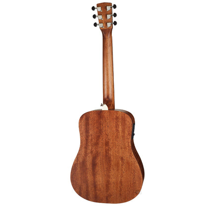 Cort Earth Mini E Adirondack 3/4 Dreadnought Solid Top Acoustic Electric Guitar With Bag - Open Pore
