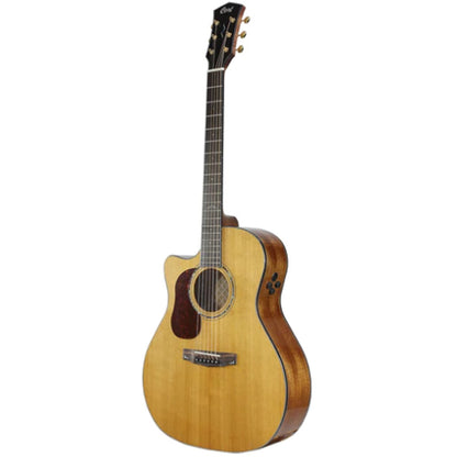 Cort Gold-A6 LH Left Handed Auditorium Full Solid Acoustic Guitar with Bag - Natural Glossy (Gold A6)