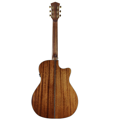 Cort Gold-A6 LH Left Handed Auditorium Full Solid Acoustic Guitar with Bag - Natural Glossy (Gold A6)
