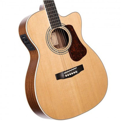 Cort L710F OM Solid Top Acoustic Electric Guitar with Bag - Natural Satin