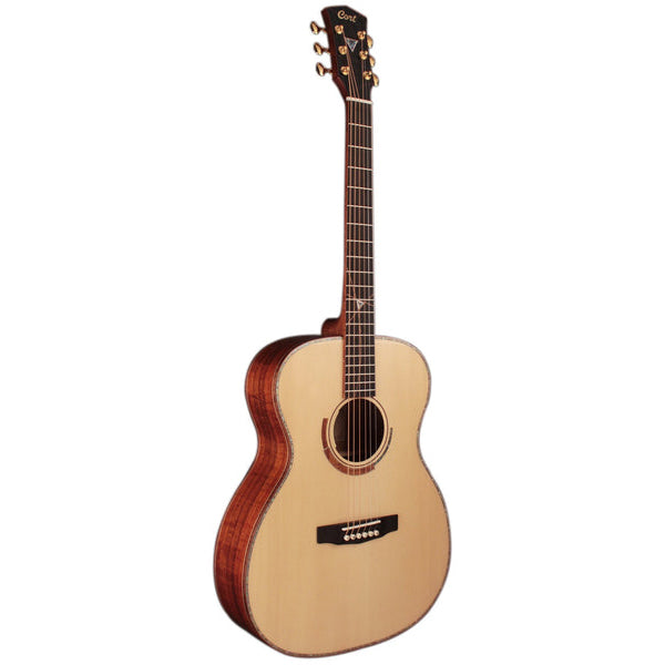 Cort Abstract Limited Orchestra Full Solid Acoustic Electric Guitar with Case - Natural