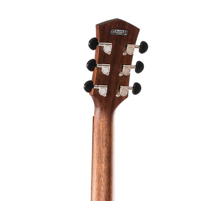 Cort Core-DC Mahogany Dreadnought Full Solid Acoustic Guitar With Case - Open Pore Black Burst (Core DC)
