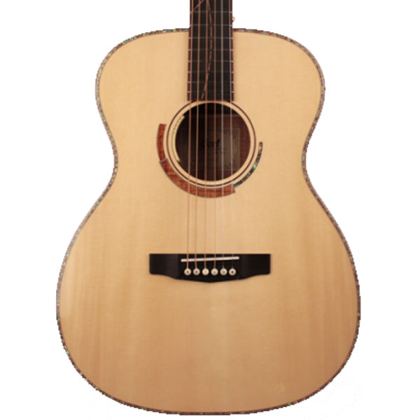 Cort Abstract Limited Orchestra Full Solid Acoustic Electric Guitar with Case - Natural