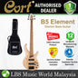 Cort B5 Element 5 String Electric Bass Guitar - Open Pore Natural (B5E)