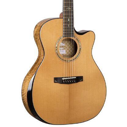 Cort Gold Edge LE Limited Edition Grand Auditorium Full Solid Acoustic Electric Guitar with Bag - Natural Glossy