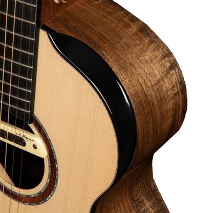 Cort Cut Craft Limited Bevel Small Jumbo Full Solid Acoustic Electric Guitar with Case - Natural