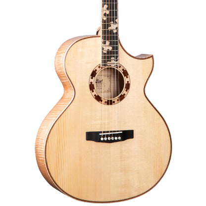 Cort Puzzle LE SFX Full Solid Acoustic Electric Guitar with Bag- Natural Glossy