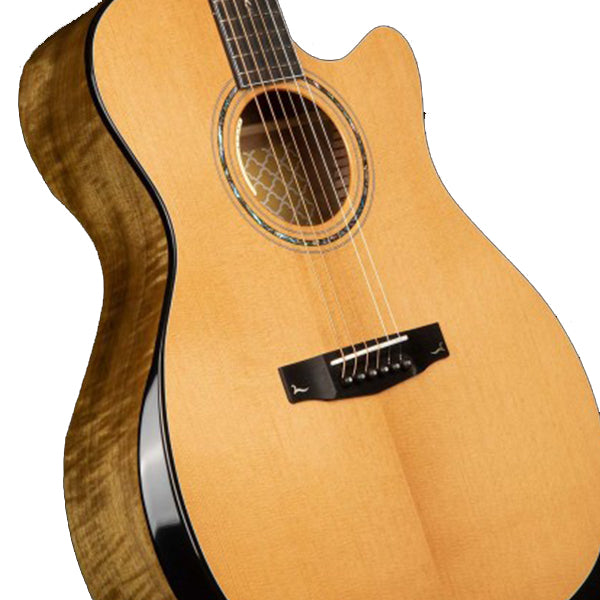 Cort Gold Edge LE Limited Edition Grand Auditorium Full Solid Acoustic Electric Guitar with Bag - Natural Glossy