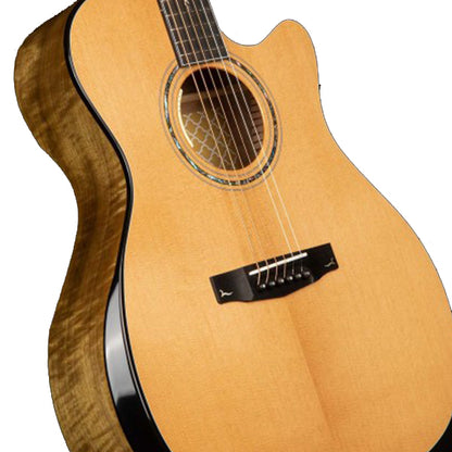 Cort Gold Edge LE Limited Edition Grand Auditorium Full Solid Acoustic Electric Guitar with Bag - Natural Glossy