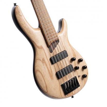 Cort B5 Element 5 String Electric Bass Guitar - Open Pore Natural (B5E)