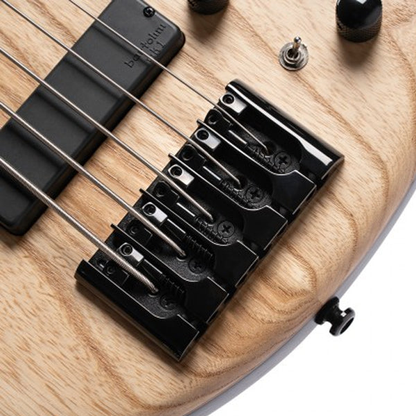 Cort B5 Element 5 String Electric Bass Guitar - Open Pore Natural (B5E)