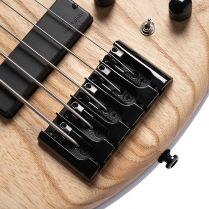 Cort B5 Element 5 String Electric Bass Guitar - Open Pore Natural (B5E)
