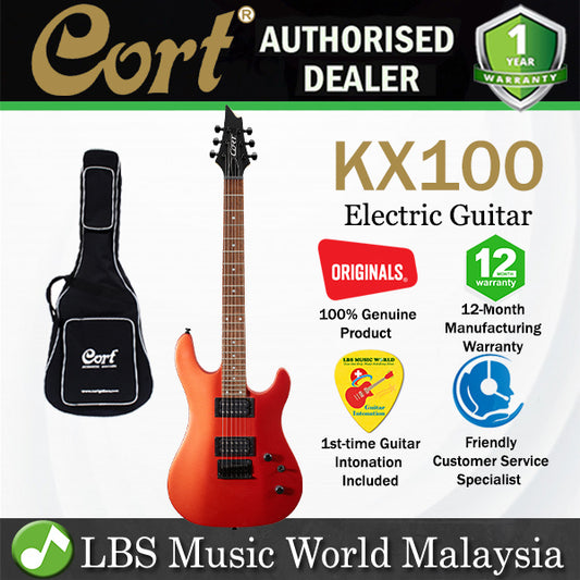 Cort KX100 Electric Guitar with Powersound HH Pickup and Bag - Iron Oxide (KX 100)
