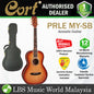 Cort PR-LE MY Limited Edition Parlor Full Solid Acoustic Guitar with Case and Pickup - Sunburst (PRLE PR LE)
