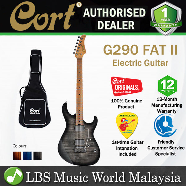 Cort G290 FAT II Electric Guitar with Roasted Maple Fingerboard And Tremolo (G 290)
