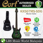 Cort KX507MS Multi Scale 7 String Electric Guitar Poplar Burl Top and Fishman HH Pickup With Bag - Star Dust Green (KX507)