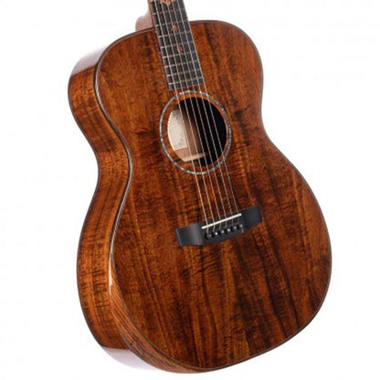 Cort OM-LE KA Limited Edition OM Full Solid Hawaiian Koa Acoustic Electric Guitar with Case - Natural Glossy (OMLE OM LE)