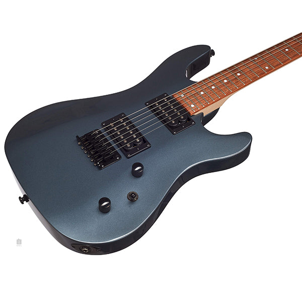Cort KX100 Electric Guitar with Powersound HH Pickup and Bag - Metallic Ash (KX 100)