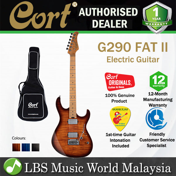 Cort G290 FAT II Electric Guitar with Roasted Maple Fingerboard And Tremolo (G 290)