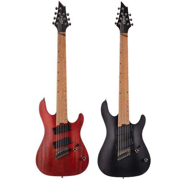 Cort KX307 Multi Scale 7 String Electric Guitar Roasted Maple Fretboard and HH Pickup with Bag (KX 307)