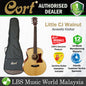 [Discontinued] Cort Little CJ Walnut 3/4 Jumbo Solid Top Sitka Spruce Acoustic Electric Guitar - Open Pore Walnut