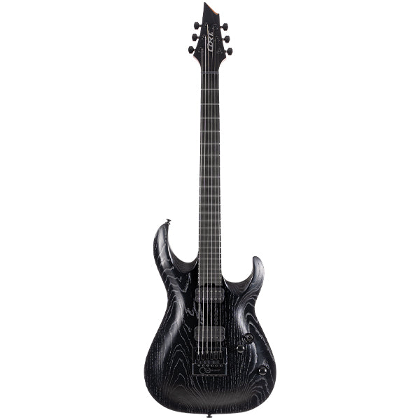 Cort KX700 EverTune Electric Guitar Ash Top and  Seymour Duncan HH Pickup With Bag - Open Pore Black (KX700EV)