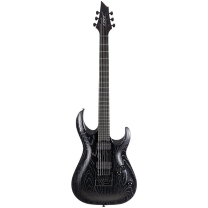 Cort KX700 EverTune Electric Guitar Ash Top and  Seymour Duncan HH Pickup With Bag - Open Pore Black (KX700EV)