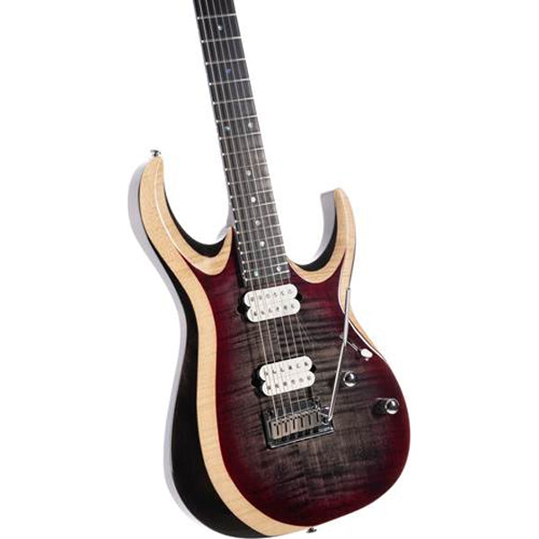 Cort X700 Duality II Electric Guitar With Fishman HH Pickup and Flamed Maple Top - Lava Burst (X 700)
