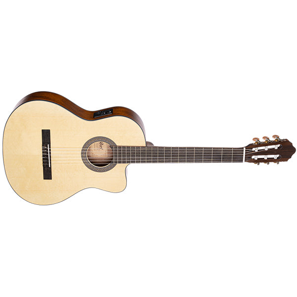 Cort AC120CE Spruce Top Classical Guitar With Bag and Pickup - Open Pore (AC120 CE)