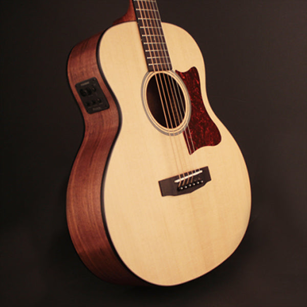 [Discontinued] Cort Little CJ Walnut 3/4 Jumbo Solid Top Sitka Spruce Acoustic Electric Guitar - Open Pore Walnut