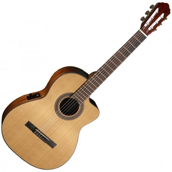 Cort AC120CE Spruce Top Classical Guitar With Bag and Pickup - Open Pore (AC120 CE)