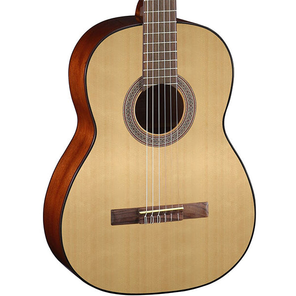 Cort AC100 Classic Body Spruce Top Classical Guitar With Bag - Open Pore (AC 100)